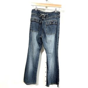 Y2K buckle back Flare Jeans Women’s size 4 Low Rise Denim